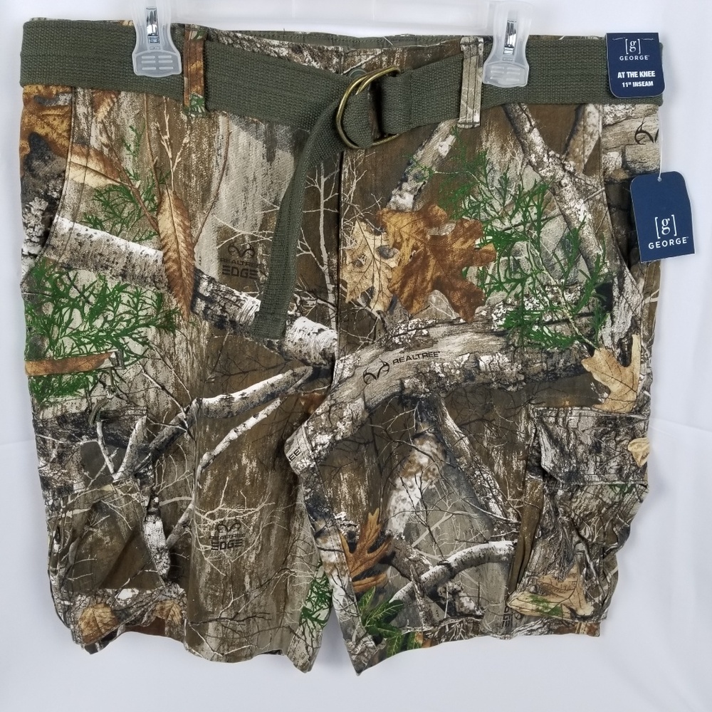 George RealTree men's camo cargo shorts
